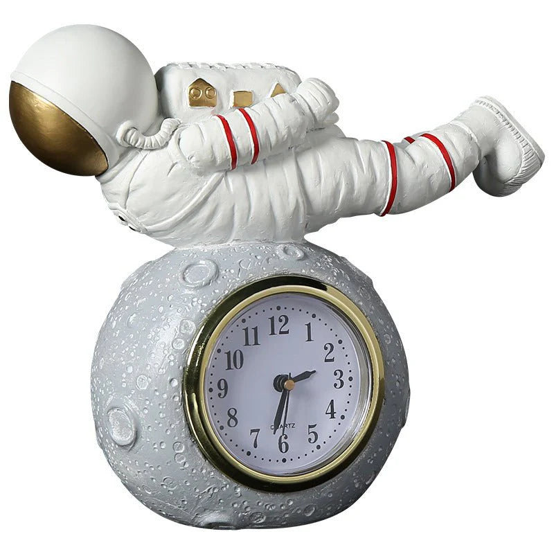 Astronaut Creative Children''s Room Bookcase Desktop Astronaut Clock Trinket Boy's Bedroom Bedside Decoration