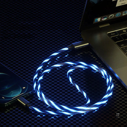 Luminous Elbow Streamer Data Cable Fast Charge for Iphone